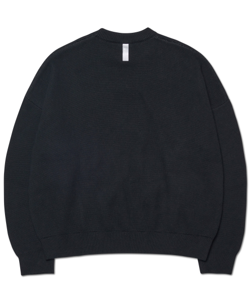 NOMANUAL（NOMANUAL）の「RAW JACQUARD KNIT - BLACK（ニット/セーター・レディース・その他・SMALL/MEDIUM/LARGE/X-LARGE）」の2枚目の写真