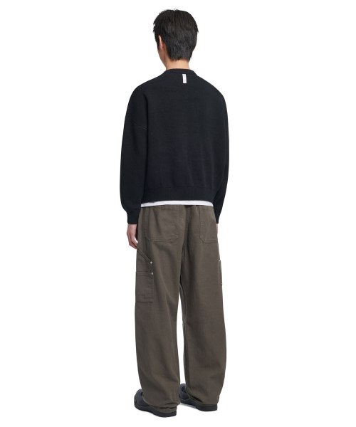 NOMANUAL（NOMANUAL）の「RAW JACQUARD KNIT - BLACK（ニット/セーター・レディース・その他・SMALL/MEDIUM/LARGE/X-LARGE）」の4枚目の写真