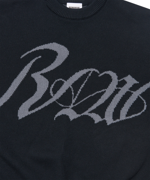 NOMANUAL（NOMANUAL）の「RAW JACQUARD KNIT - BLACK（ニット/セーター・レディース・その他・SMALL/MEDIUM/LARGE/X-LARGE）」の5枚目の写真