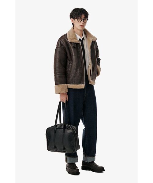 VTWO(ブイツー)の「70238 クロップコーティングムートン_ブラウン(ムートンコート・レディース・その他・MEDIUM/LARGE)」の11枚目の写真