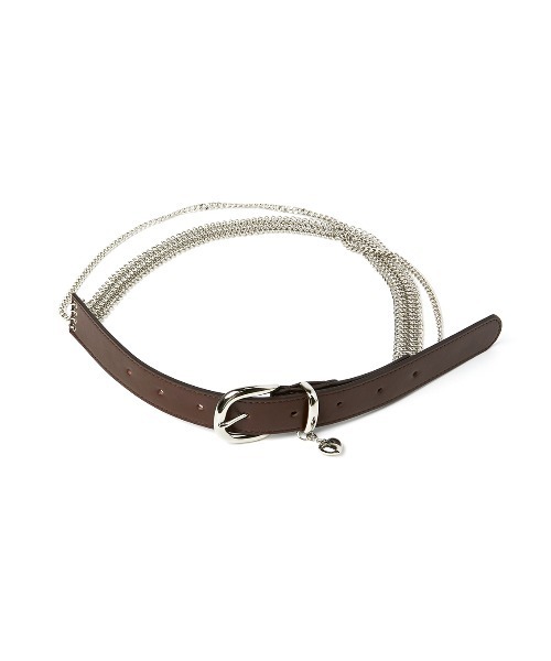 Ameri（アメリ）の「UND WIDE CHAIN BELT（ベルト・レディース・ブラック/ブラウン・FREE）」の7枚目の写真