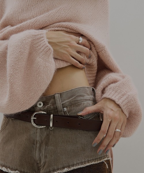 Ameri（アメリ）の「UND WIDE CHAIN BELT（ベルト・レディース・ブラック/ブラウン・FREE）」の4枚目の写真