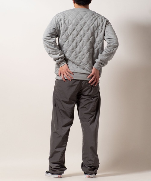 BAYBLO(ベイブロ)の「(SA) キルティング 無地 ワイド トレーナー(スウェット・メンズ・ブラウン/ブラック/アイボリー/グレー・M/L/LL)」の10枚目の写真