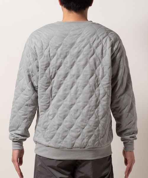 BAYBLO(ベイブロ)の「(SA) キルティング 無地 ワイド トレーナー(スウェット・メンズ・ブラウン/ブラック/アイボリー/グレー・M/L/LL)」の13枚目の写真