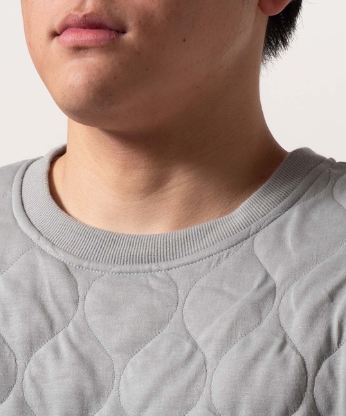 BAYBLO(ベイブロ)の「(SA) キルティング 無地 ワイド トレーナー(スウェット・メンズ・ブラウン/ブラック/アイボリー/グレー・M/L/LL)」の14枚目の写真