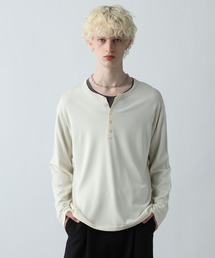 HARE | メランジヘンリーネックプルオーバー(HARE）(ニット/セーター)