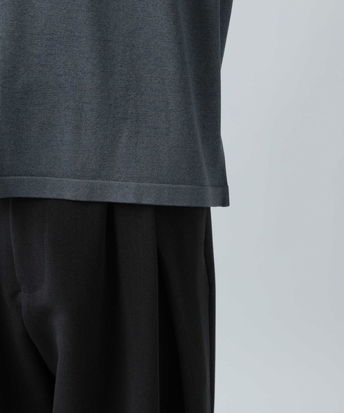 HARE（ハレ）の「メランジヘンリーネックプルオーバー(HARE）（ニット/セーター・メンズ・ブルー/ブラック/ホワイト・FREE）」の11枚目の写真