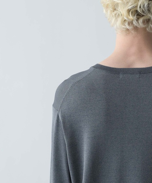 HARE（ハレ）の「メランジヘンリーネックプルオーバー(HARE）（ニット/セーター・メンズ・ブルー/ブラック/ホワイト・FREE）」の12枚目の写真