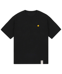 [UNISEX-24]ドローイングドット半袖Tシャツ_ブラック