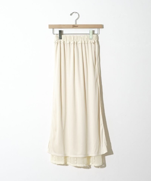 flower（フラワー）の「フラッフィーチュールスカート（スカート・レディース・アイボリー/ブラック・FREE）」の14枚目の写真