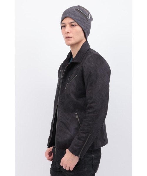 TORNADO MART（トルネードマート）の「ZIPｱｸｾﾝﾄﾆｯﾄｷｬｯﾌﾟ（ニットキャップ/ビーニー・メンズ・ブラック/グレー・FREE）」の6枚目の写真