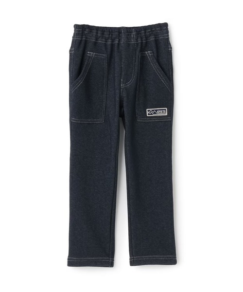KP BOY（ケーピーボーイ）の「デニムニット裏シャギーパンツ（その他パンツ・キッズ・ネイビー/ブラック・110cm/150cm/100cm/120cm/140cm/160cm）」の2枚目の写真