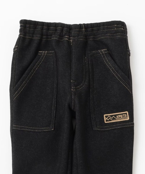 KP BOY（ケーピーボーイ）の「デニムニット裏シャギーパンツ（その他パンツ・キッズ・ネイビー/ブラック・110cm/150cm/100cm/120cm/140cm/160cm）」の10枚目の写真