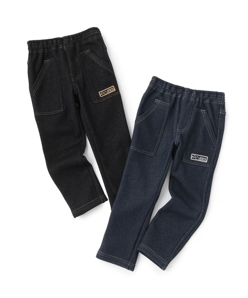 KP BOY（ケーピーボーイ）の「デニムニット裏シャギーパンツ（その他パンツ・キッズ・ネイビー/ブラック・110cm/150cm/100cm/120cm/140cm/160cm）」の16枚目の写真