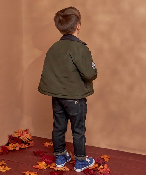 KP BOY（ケーピーボーイ）の「デニムニット裏シャギーパンツ（その他パンツ・キッズ・ネイビー/ブラック・110cm/150cm/100cm/120cm/140cm/160cm）」の7枚目の写真