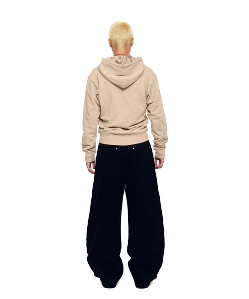 AAKAM(アーカム)の「Contrast Patch Zip-Up Hoodie (Beige)(パーカー・レディース・その他・1/2)」の8枚目の写真