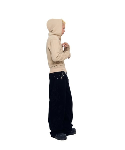 AAKAM(アーカム)の「Contrast Patch Zip-Up Hoodie (Beige)(パーカー・レディース・その他・1/2)」の11枚目の写真