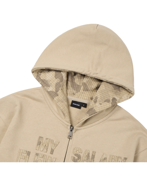 AAKAM(アーカム)の「Contrast Patch Zip-Up Hoodie (Beige)(パーカー・レディース・その他・1/2)」の13枚目の写真