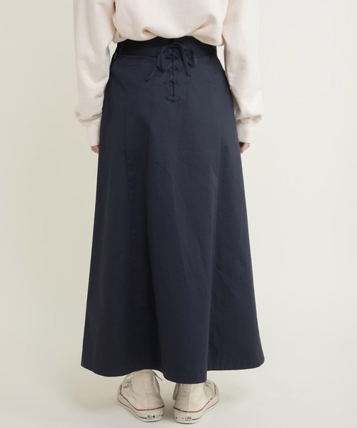 CHILD WOMAN（チャイルドウーマン）の「ツイル 後ろレースアップセーラースカート（スカート・レディース・ネイビー/ベージュ・36/38）」の12枚目の写真