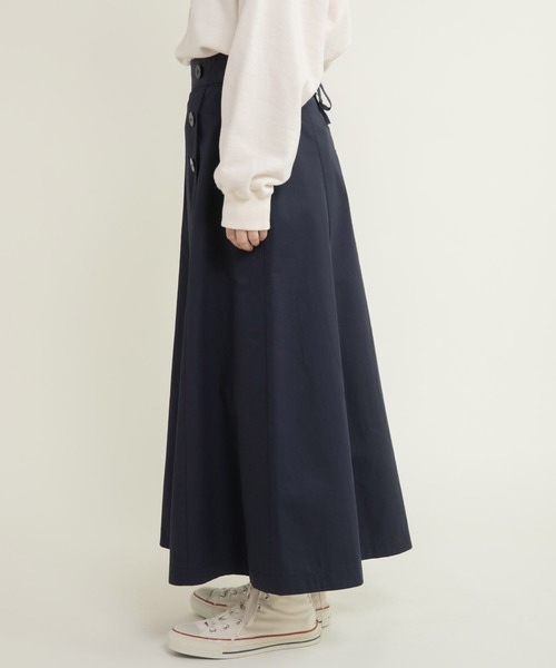 CHILD WOMAN（チャイルドウーマン）の「ツイル 後ろレースアップセーラースカート（スカート・レディース・ネイビー/ベージュ・36/38）」の11枚目の写真