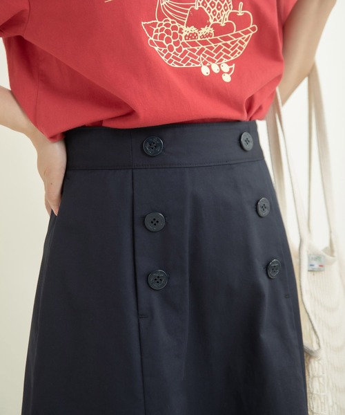 CHILD WOMAN（チャイルドウーマン）の「ツイル 後ろレースアップセーラースカート（スカート・レディース・ネイビー/ベージュ・36/38）」の20枚目の写真