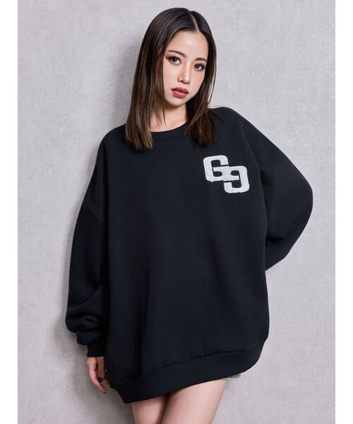 GYDA(ジェイダ)の「BOA GYDAPALS BRUSHEDスウェットトップス(スウェット・レディース・ブラック/スカイブルー/オフホワイト/ピンク・FREE)」の10枚目の写真