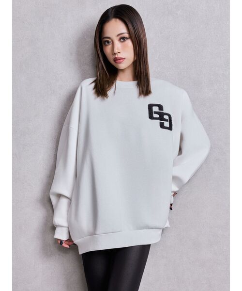 GYDA(ジェイダ)の「BOA GYDAPALS BRUSHEDスウェットトップス(スウェット・レディース・ブラック/スカイブルー/オフホワイト/ピンク・FREE)」の14枚目の写真