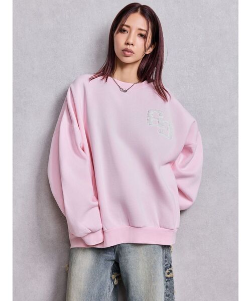 GYDA(ジェイダ)の「BOA GYDAPALS BRUSHEDスウェットトップス(スウェット・レディース・ブラック/スカイブルー/オフホワイト/ピンク・FREE)」の19枚目の写真