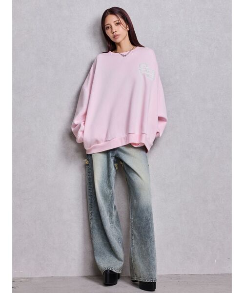 GYDA(ジェイダ)の「BOA GYDAPALS BRUSHEDスウェットトップス(スウェット・レディース・ブラック/スカイブルー/オフホワイト/ピンク・FREE)」の21枚目の写真