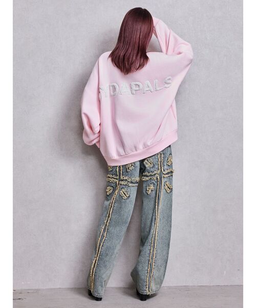 GYDA(ジェイダ)の「BOA GYDAPALS BRUSHEDスウェットトップス(スウェット・レディース・ブラック/スカイブルー/オフホワイト/ピンク・FREE)」の22枚目の写真