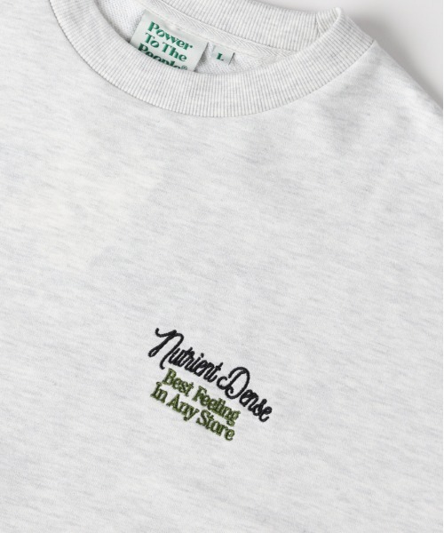 Right-on（ライトオン）の「【POWER TO THE PEOPLE】刺繍グラフィック クルーネック トレーナー (ストリートスタイル/ビンテージ感/リラックスシルエット)（スウェット・メンズ・ブラック/ブラウン/ライトグレー・L/XL/M）」の6枚目の写真