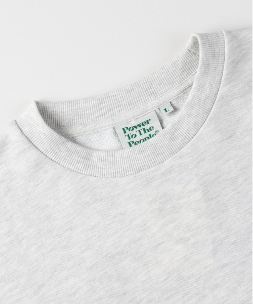 Right-on（ライトオン）の「【POWER TO THE PEOPLE】刺繍グラフィック クルーネック トレーナー (ストリートスタイル/ビンテージ感/リラックスシルエット)（スウェット・メンズ・ブラック/ブラウン/ライトグレー・L/XL/M）」の7枚目の写真