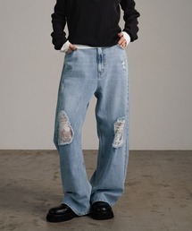 LOWRYS FARM | レースデニム　601055(デニムパンツ)