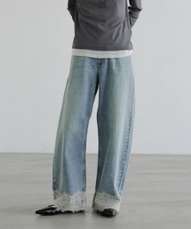 LOWRYS FARM（ローリーズファーム）の「レースデニム　601055（デニムパンツ）」