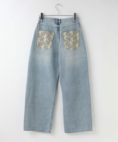 LOWRYS FARM（ローリーズファーム）の「レースデニム　601055（デニムパンツ・レディース・ブルー系その他5/ブルー系その他6/ブルー系その他4・SMALL/MEDIUM/LARGE）」の14枚目の写真