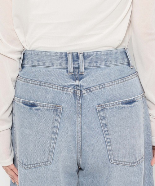 LOWRYS FARM（ローリーズファーム）の「レースデニム　601055（デニムパンツ・レディース・ブルー系その他5/ブルー系その他6/ブルー系その他4・SMALL/MEDIUM/LARGE）」の9枚目の写真