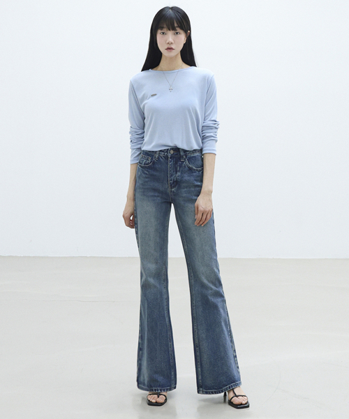 millioncor（ミリオンコール）の「RUNDONE ウォッシュドグリーン セミbootカット デニムパンツ（デニムパンツ・レディース・その他・SMALL/MEDIUM/LARGE/X-LARGE）」の5枚目の写真