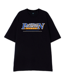 [オーバーフィット]ピアンタイムズ13睡眠ラウンドネック半袖Tシャツ_ブラック