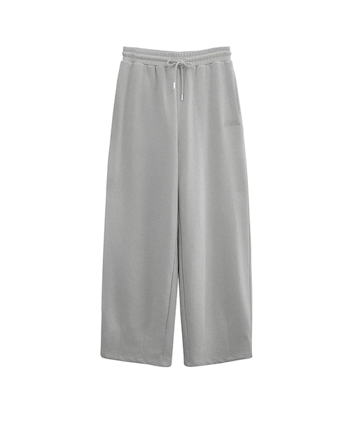 Vivacious(ビバシャス)の「Sculpt Tuck Wide Pants_4Colors(スウェットパンツ・レディース・グレー/ブラック/クリーム/ライトブラック・SMALL/MEDIUM/LARGE)」の3枚目の写真