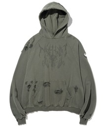 NOT4NERD(�m�b�g�t�H�[�i�[�h)��NOT4NERD/�m�b�g�t�H�[�i�[�h/Destroyed Pigment Goat Pullover Hood(�p�[�J�[)