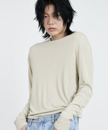 セラトングリーンレイヤードロングスリーブTシャツ