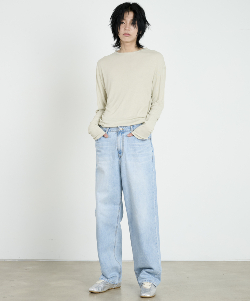 DUSTYWHITE(ダスティーホワイト)の「セラトングリーンレイヤードロングスリーブTシャツ(Tシャツ/カットソー・メンズ・その他・MEDIUM/LARGE)」の2枚目の写真
