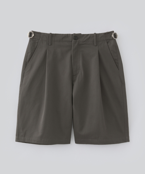 FABREGAT(ファブレガ)の「アクラック ワンタックバミューダパンツ(ダークブラウン)(その他パンツ・メンズ・その他・1/2/3)」の1枚目の写真