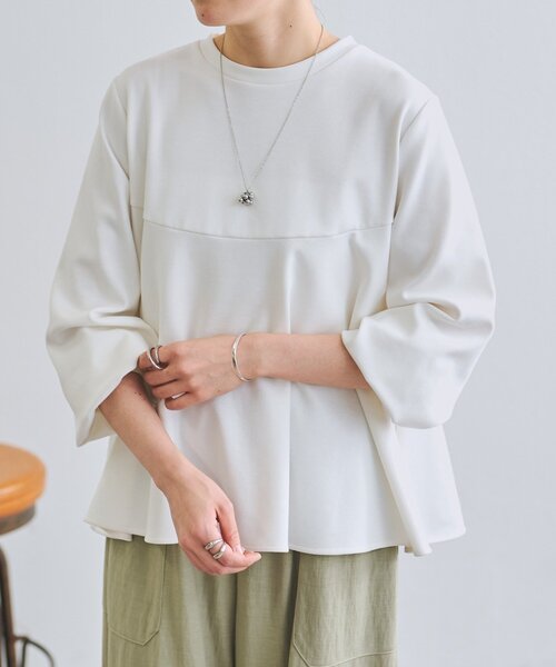 BEARDSLEY ビアズリー フレアプルオーバー ホワイト フレアプルオーバー（Tシャツ/カットソー）｜BEARDSLEY（ビアズリー