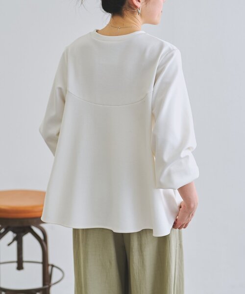 BEARDSLEY(ビアズリー)の「フレアプルオーバー(Tシャツ/カットソー・レディース・ホワイト/ブラック・FREE)」の18枚目の写真