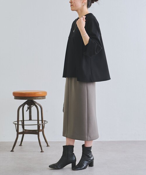 BEARDSLEY(ビアズリー)の「フレアプルオーバー(Tシャツ/カットソー・レディース・ブラック/ホワイト・FREE)」の5枚目の写真