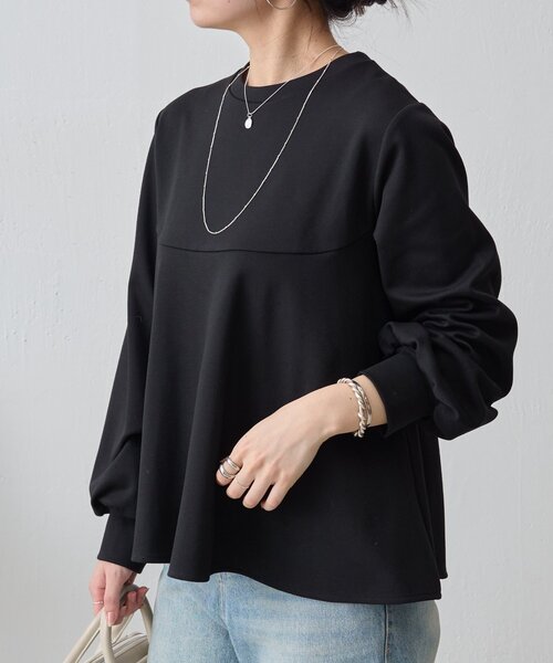 BEARDSLEY(ビアズリー)の「フレアプルオーバー(Tシャツ/カットソー・レディース・ブラック/ホワイト・FREE)」の9枚目の写真