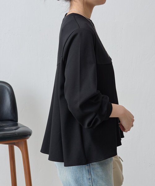 BEARDSLEY(ビアズリー)の「フレアプルオーバー(Tシャツ/カットソー・レディース・ブラック/ホワイト・FREE)」の11枚目の写真