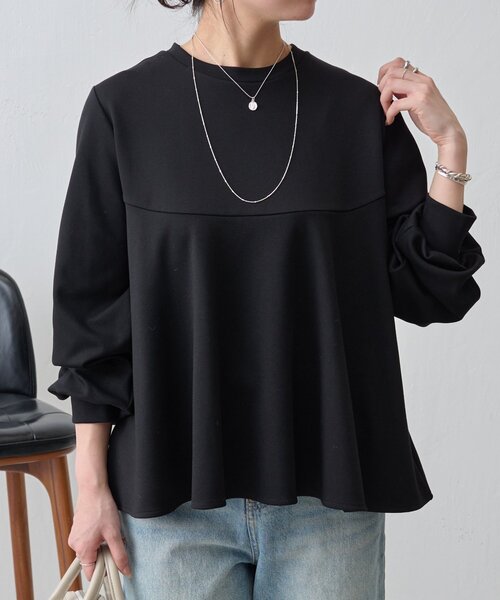 BEARDSLEY(ビアズリー)の「フレアプルオーバー(Tシャツ/カットソー・レディース・ブラック/ホワイト・FREE)」の12枚目の写真