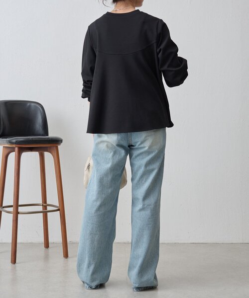 BEARDSLEY(ビアズリー)の「フレアプルオーバー(Tシャツ/カットソー・レディース・ブラック/ホワイト・FREE)」の15枚目の写真